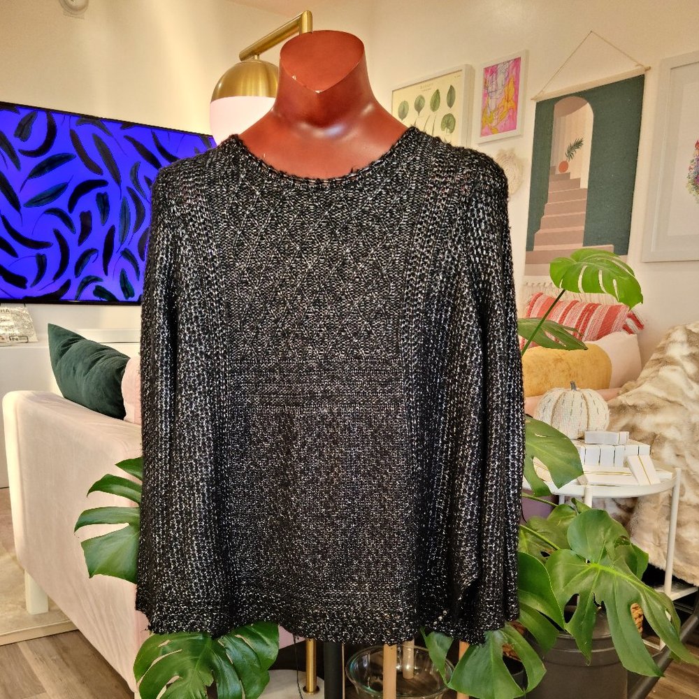 Faded Glory Extra Baggy Shimmer Sweater